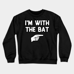 I'm With He Bat Costume Halloween Matching Crewneck Sweatshirt